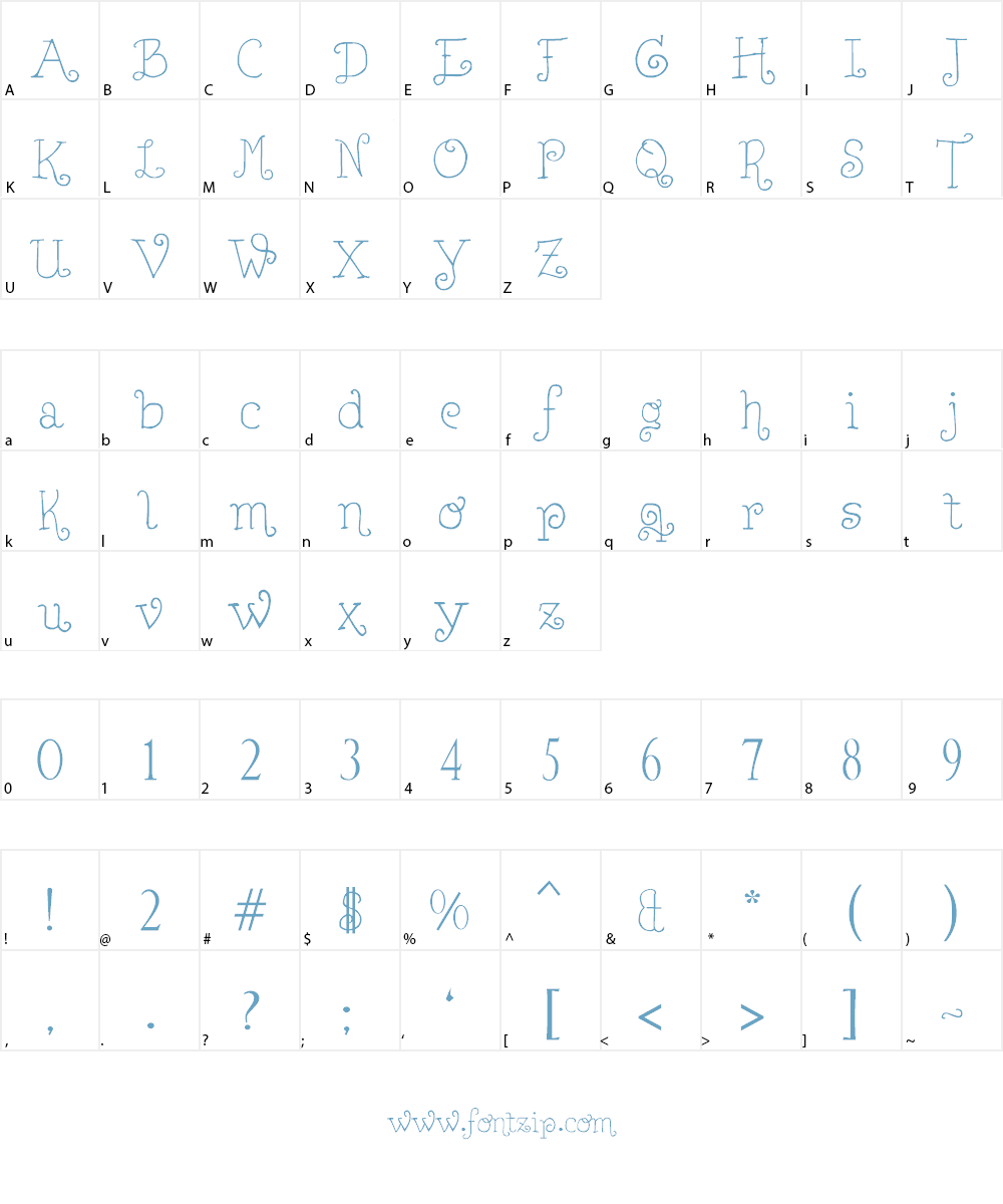 Lejana Font Character